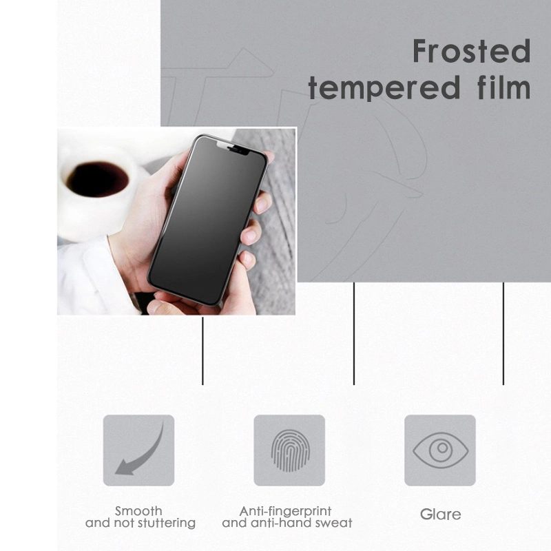 Anti Glare Frosted Full Screen Protective Film Tempered Glass Screen Protector for iPhone 12