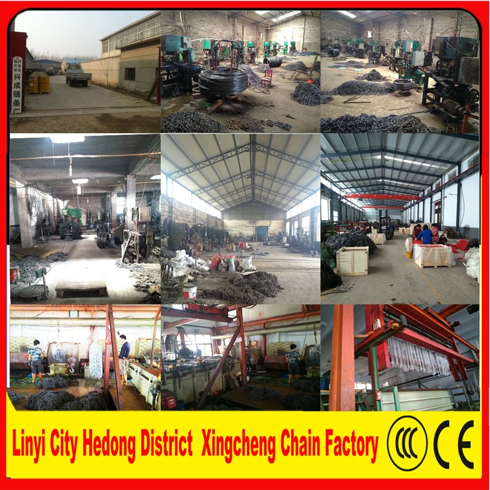 High Quality Galvanized Long Iron Link Chain Iron Material Welded Link Chain Drag Chain