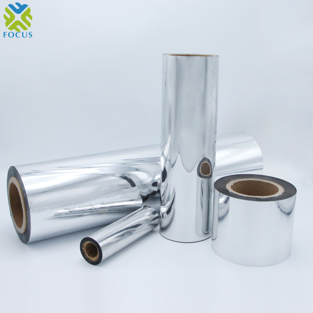 Pet Plastic Film Roll Metallized Polyester Mylar Package Roll Foog Wrapping Roll