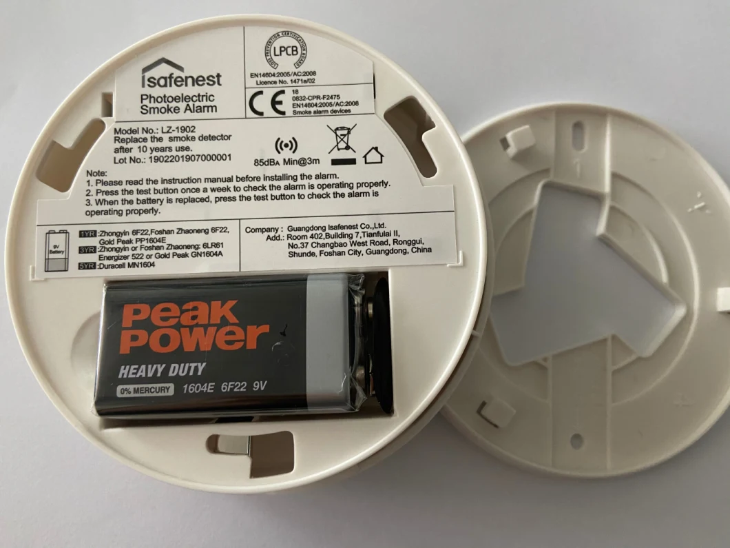 Smoke Alarm Tester Fire Warning Monitor Alone Photoelectric Smoke Detector