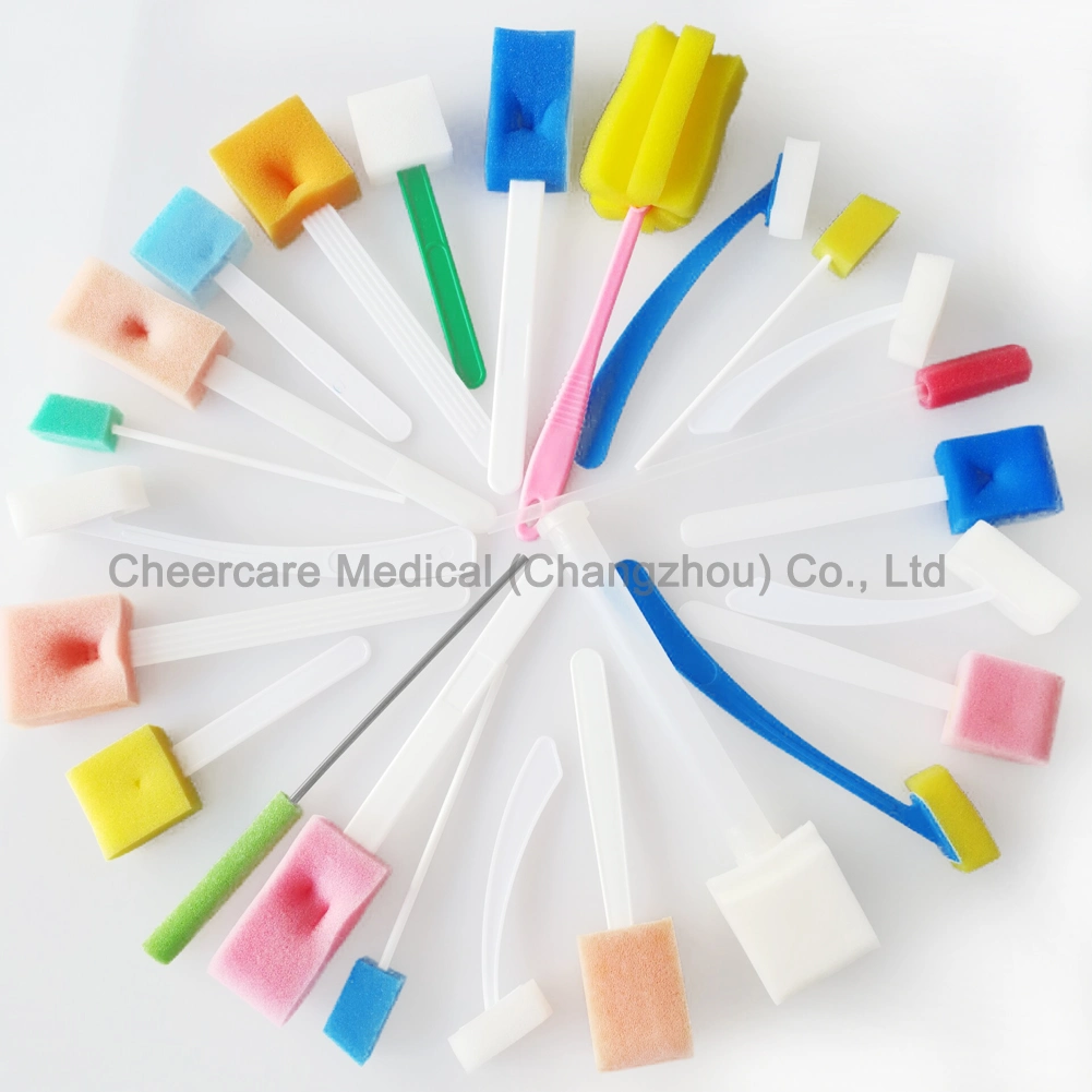 Disposable Medical Cleaning Polyurethane Applicator Consumble Foam Sponge Brush