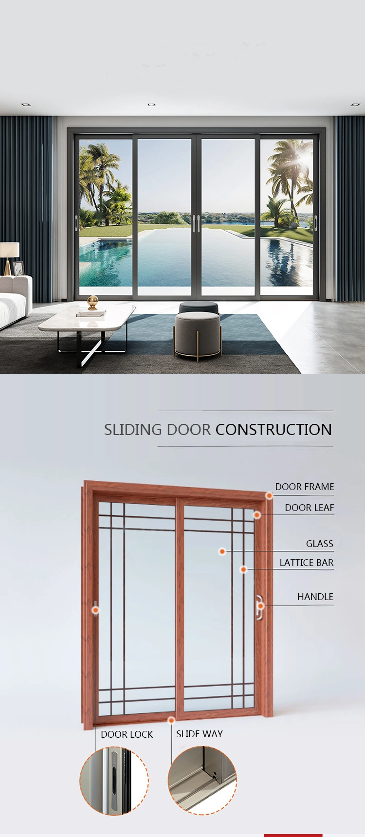 Jbd Modern Frameless Glass Sliding Partition Aluminum Frameless Sliding Doors System