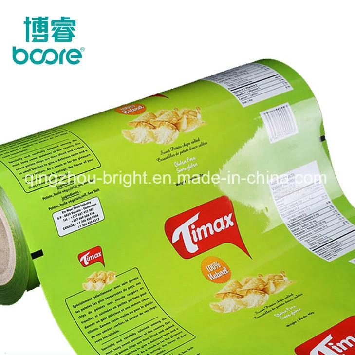 Laminated Plastic Wrapping Film Plastic Metallized Packaging Film for Snack