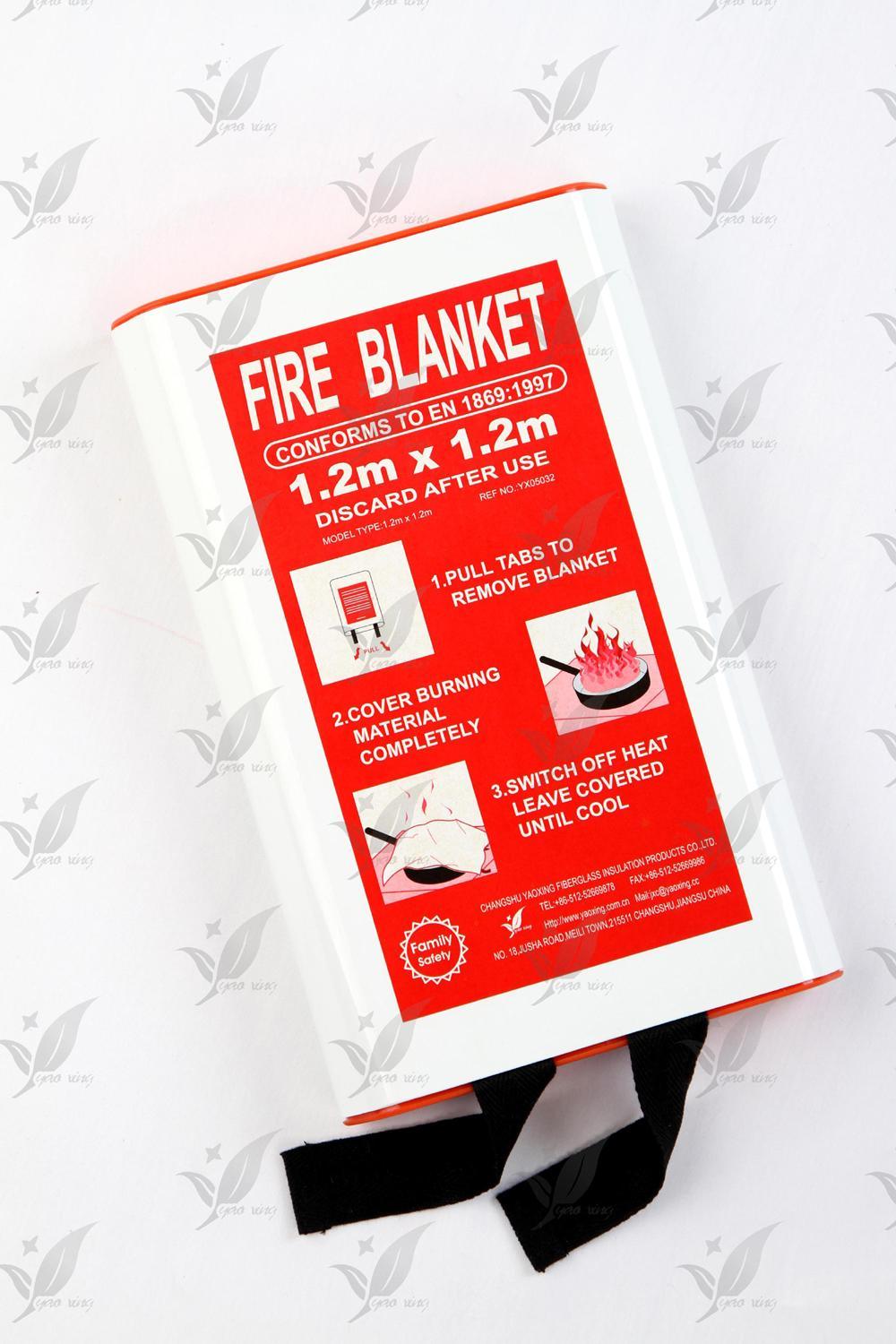 Fiberglass Fire Blanket for Home School En1869: 1977 Certificate
