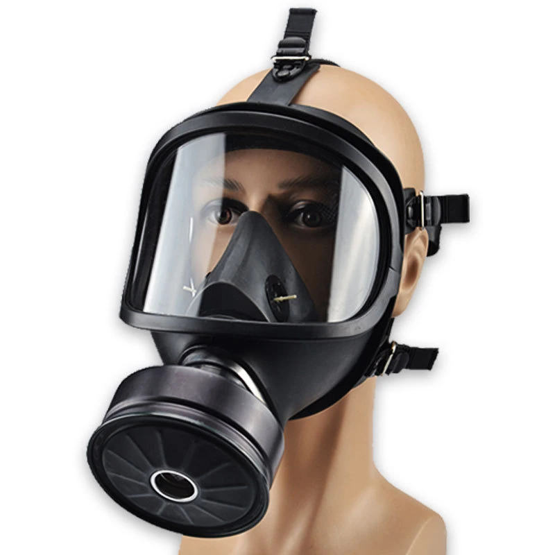 Mf14 Large Field of Vision Gas Mask Anti-Virus Smoke Gas Full Face Black Filter Respirator