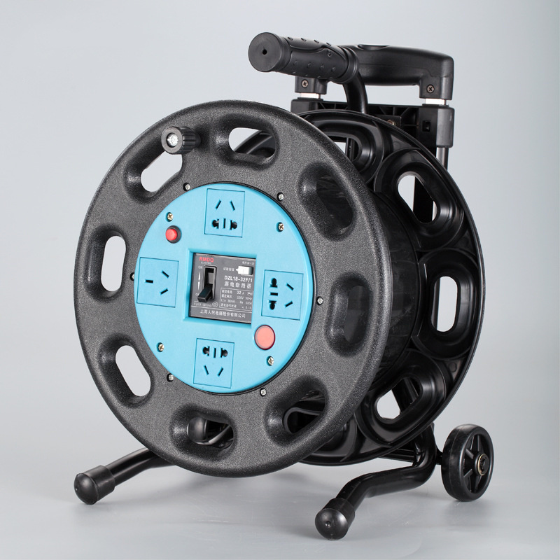 Cable Reel Extension Cord with Drum Retractable Power Reel