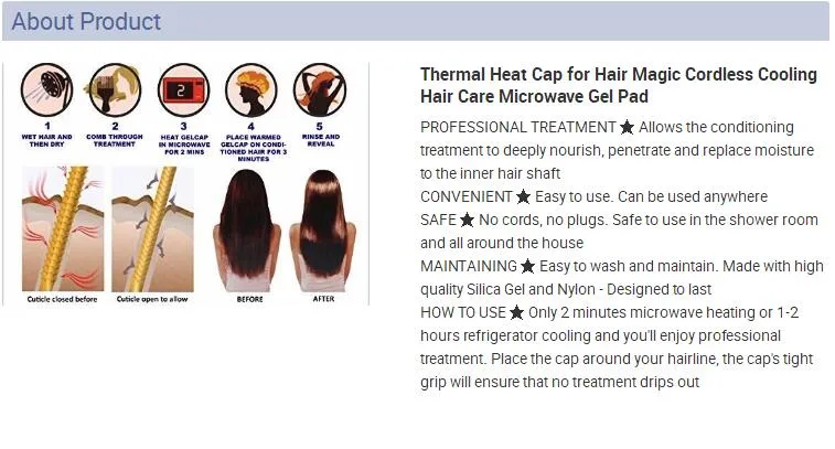 Thermal Heat Cap for Hair Magic Cordless Cooling Hair