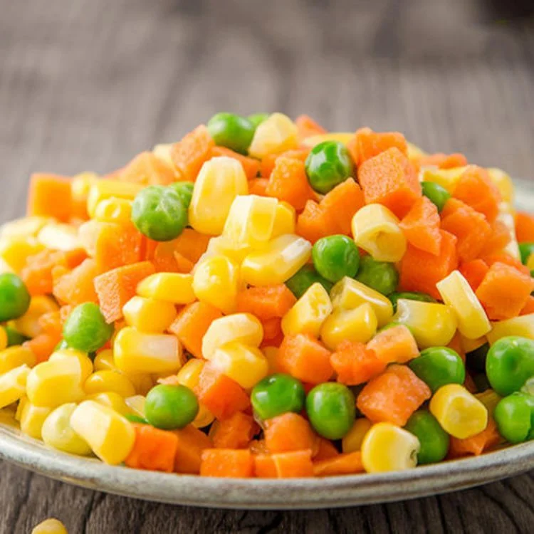 Sweet Salad Carrot Corn Green Peas Breakfast Certified Frozen Mixed Vegetable