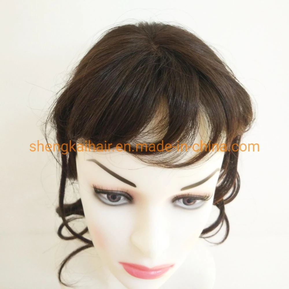 Premium Quality Human Hair Synthetic Hair Mix Topper Hair Piece