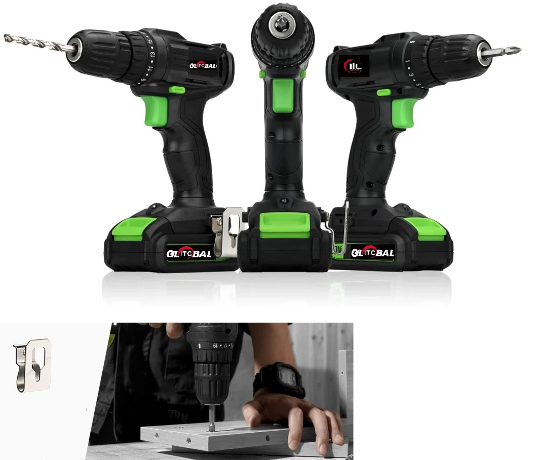 Greenline Powerful Lithium-Ion Battery Cordless/Electric Impact Drill/Screwdriver-Power Machine Tools