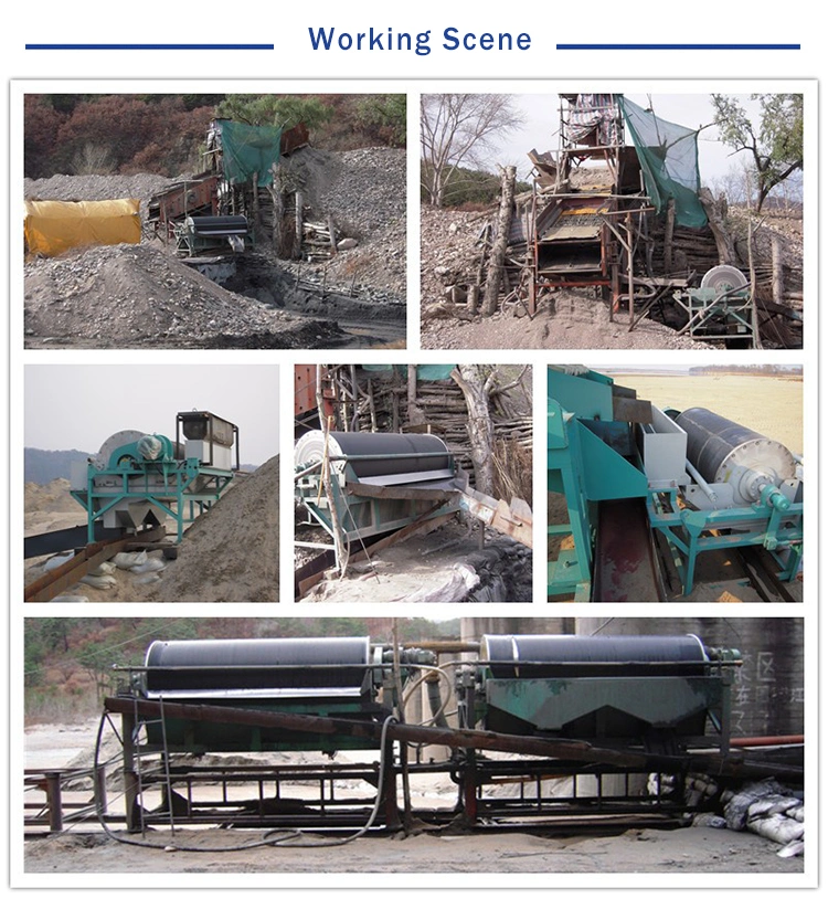 Iron Ore Processing Wet Drum Magnetic Separator Low Cost Magnetic