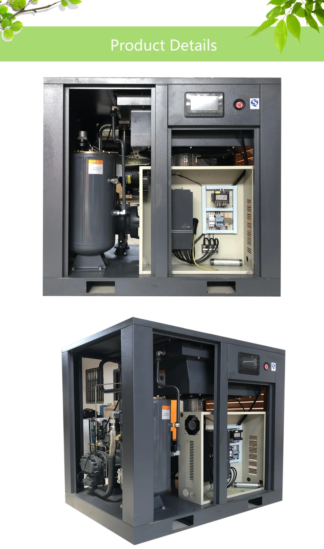 Mikovs Compressor Permanent Magnet VSD Screw Air Compressor Industrial Air Compressor Rotary Air Compressor