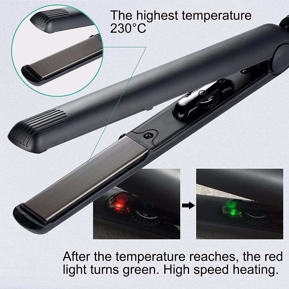 Anion Flat Iron, Ionic Flat Iron, Ionic Hair Straightener, LED Display PTC Heater with Adjsutable Temperature, Swivel, Ce RoHS PSE Approval