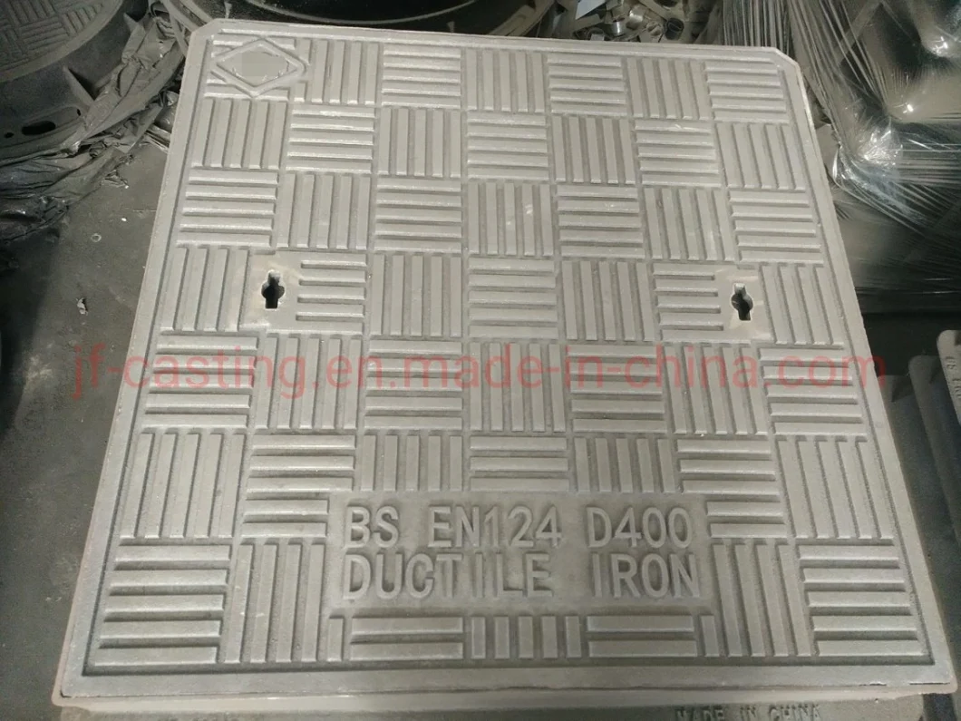 Anti-Sedimentation Manhole Cover with Frame, Ductile Iron Casting