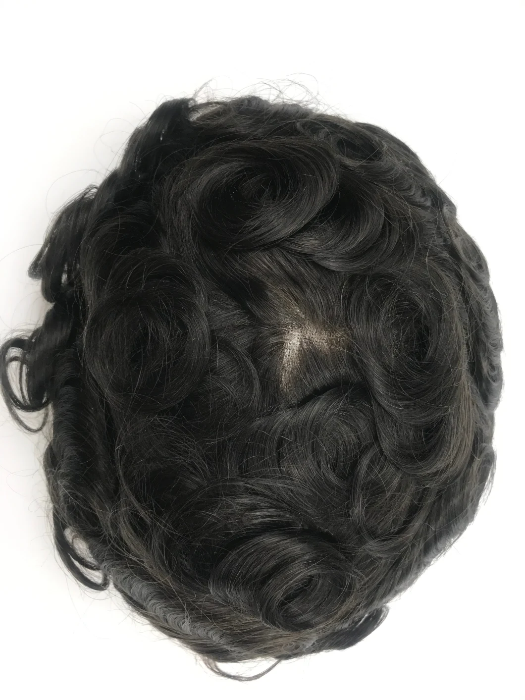 Human Hair Full Swiss Lace Men's Toupee, Natural Base Hair Prosthesis for Men