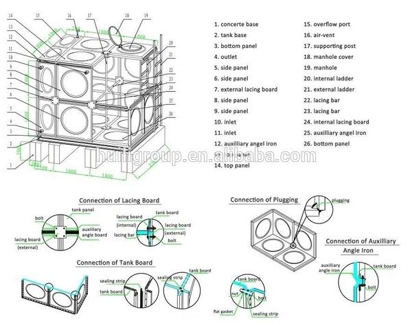 Large Bdf Water Tank Storage Water Tanks Water Storage Tank