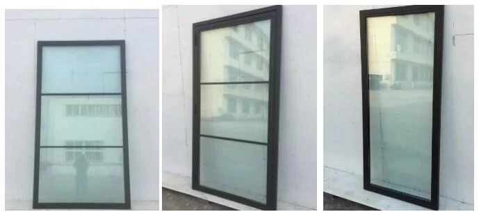 Double Wrought Iron Glass Casement Commercial Double Glass Doors
