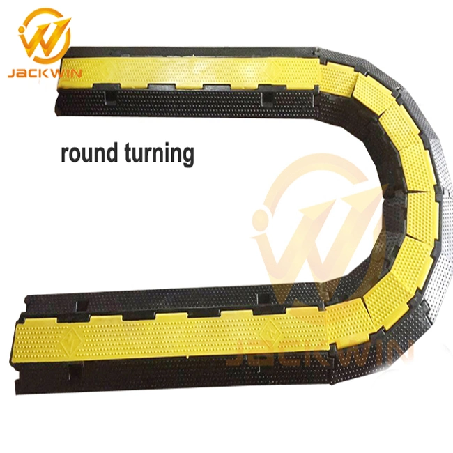 Rubber Cable Protector Humps Yellow Jacket Cable Protector 2 Channel Cable Protector