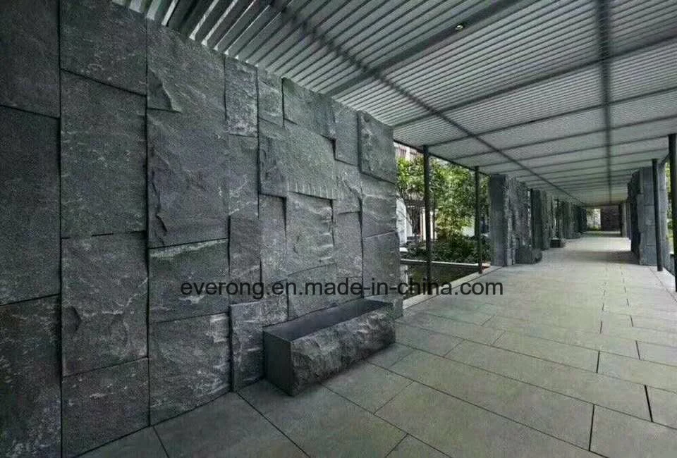 Natural Black/ Grey/White/Rusty/Pink/Green Quartzite Nature Culture Stone Stacked Slate for Wall Panels