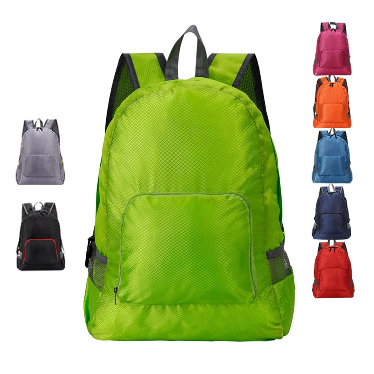 20L Large Capacity Lightweight Foldable Waterproof Backpack Factory, Custom Printed Traveling Hiking Foldable Backpack for Wholesale