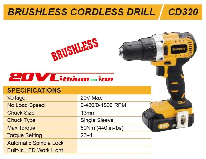 Hardware Electric Power Tools Hand Tools Brushless Cordless Drill