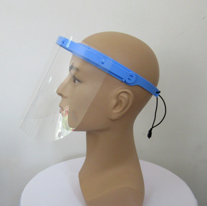 Wholesale Disposable Protective Face Shield Adjustable Clear Visor with 10 Replaceable Pet Anti Fog Film
