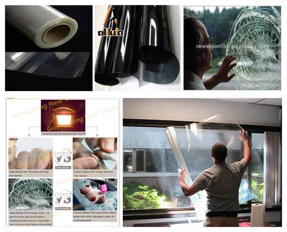 2 Mil 4 Mil 8mil 12 Mil 16 Mil Anti-UV Safety Decoration Superior Quality Glass Protective Film