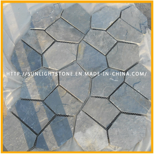 Fresh New Natural Slate Paving Rusty/Yellow Wooden Vein Slate Flagstone Pattern