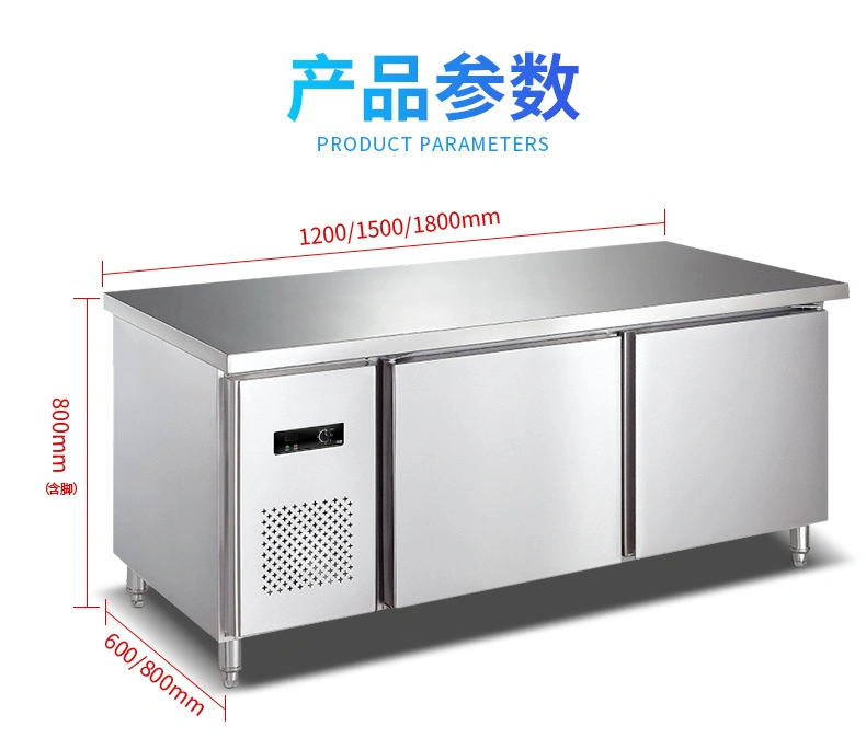Commercial Under Table Counter Kitchen Working Table Fridge