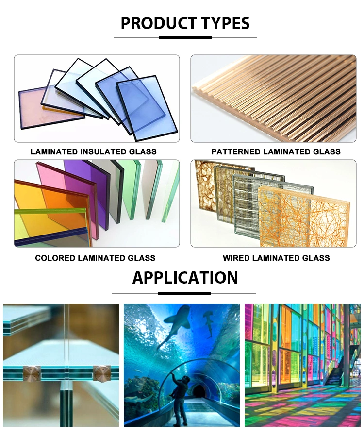 Float Steps Float Glass Tempered Window & Door Laminated Glass with Sgp, Clear PVB Film