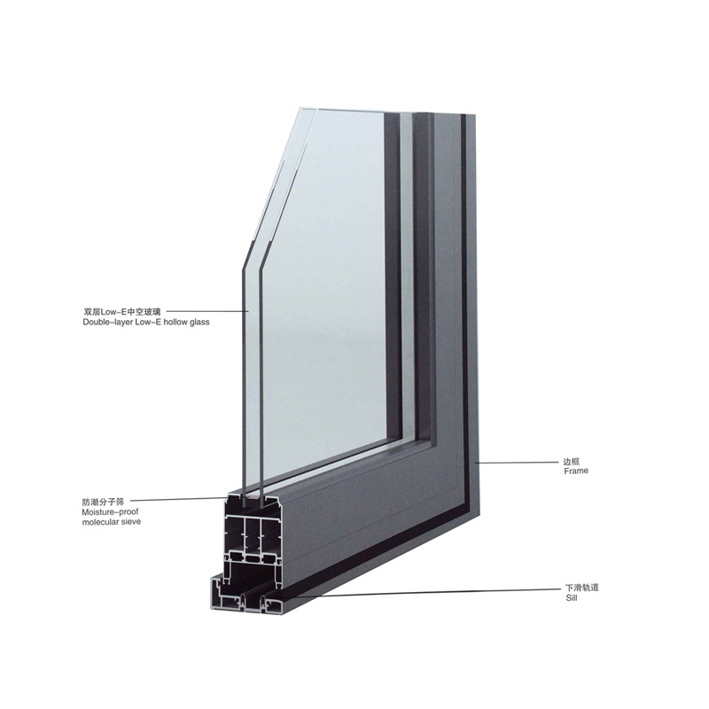 Commercial Aluminum Alloy Waterproof Glass Sliding Lift Windows