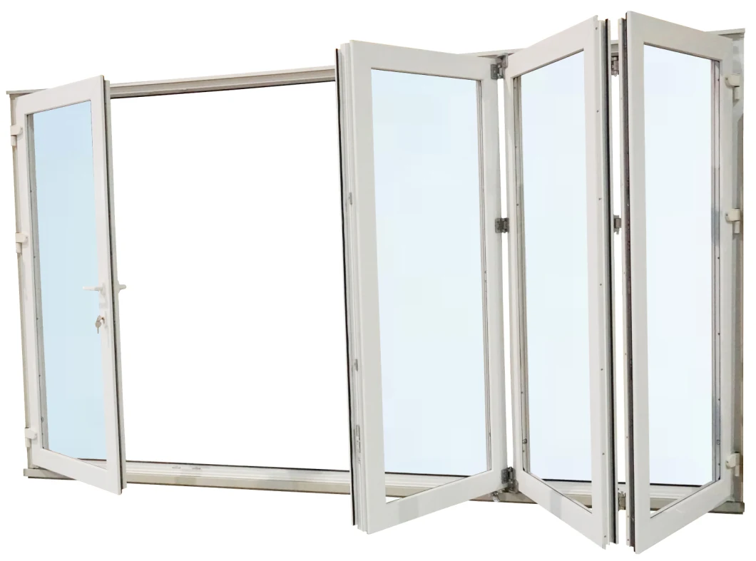 Veka Profile UPVC Plastic Folding Glass Windows and Doors