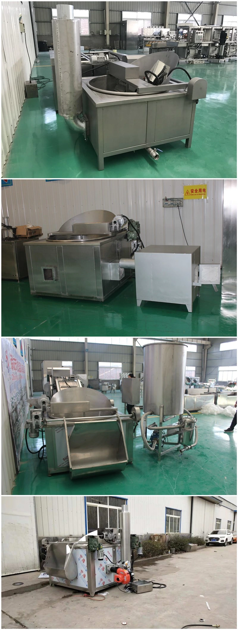 Onion Rings Fryer Machine with Gas Heating