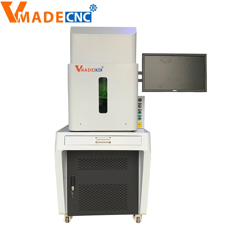 50W Fiber Laser Marking Machine for Metal Plastic ABS PVC Steel with Protective Cover