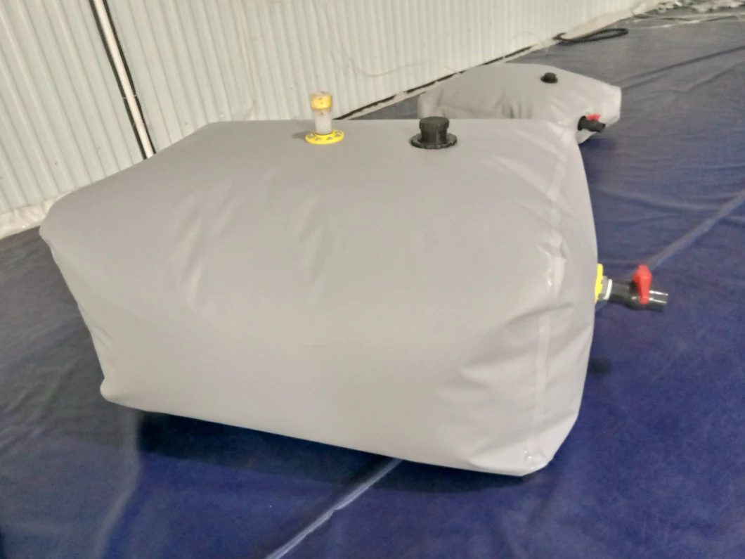 Flexible Water Storage Bladder Tank 40000 Liters PVC Tarpaulin Portable Water Blaader
