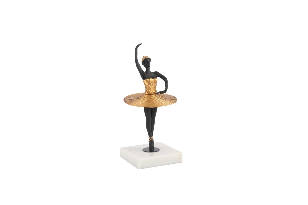 Creative Gift Ideas Modern Light Luxury Iron Dancer Sculpture