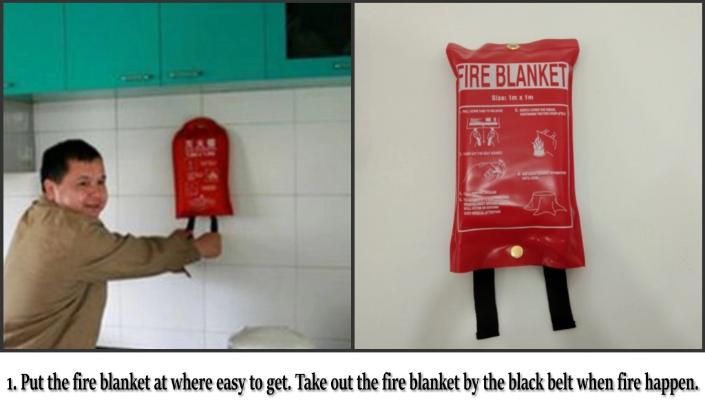 TUV En1869 Certificate Fiberglass Fire Blanket