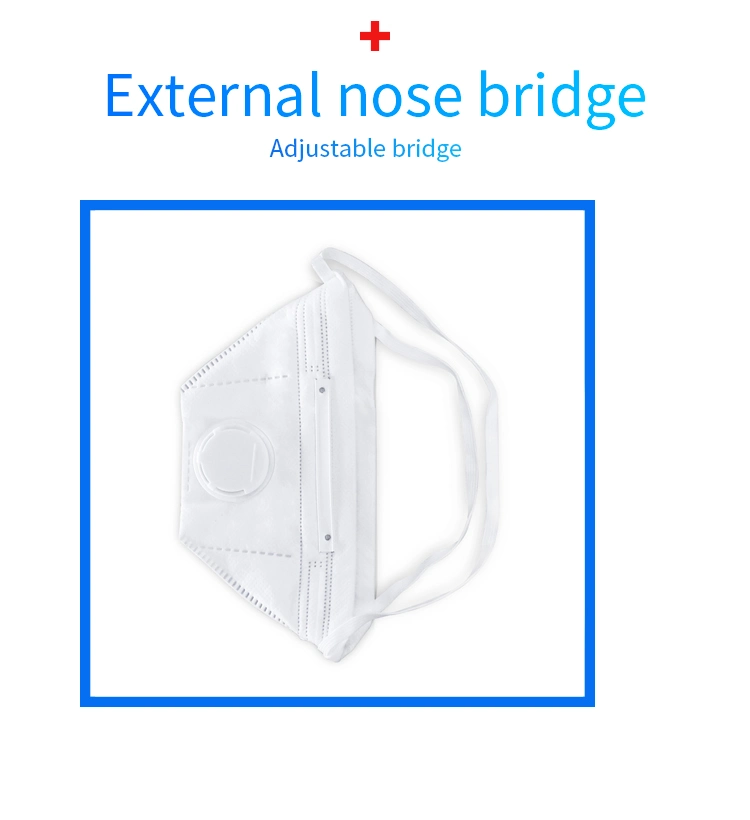 Whitelist Factory EU CE Certificate FFP3 Filtering Respirator with Breathable Valve Duck Billed Face Mask