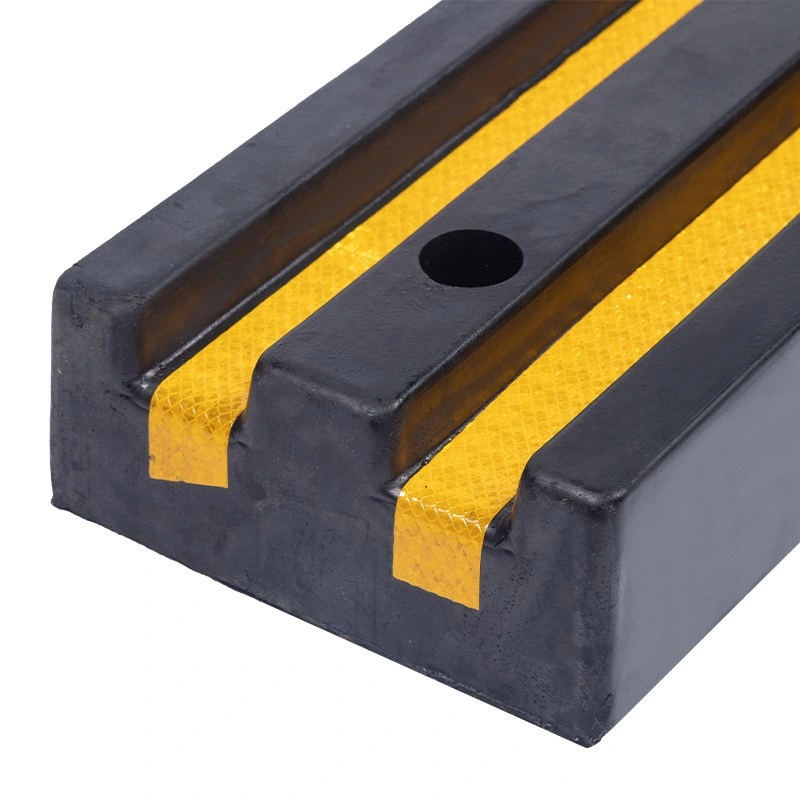 Rubber Anti-Collision Strip High Reflective Garage Reverse Anti-Collision Buffer Strip Logistics Platform Wall Protection Mat