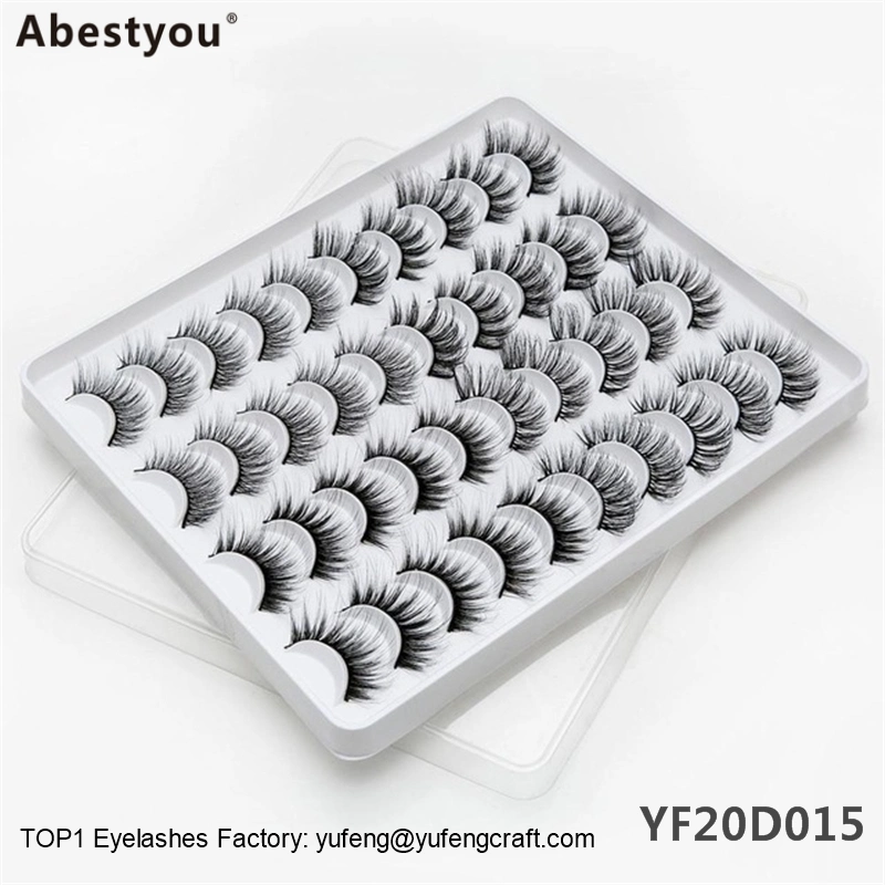 Abestyou Wholesale Custom Label Real Hair Luxury 25mm Curler Lashes 3D Mink False Eyelashes with Boxes