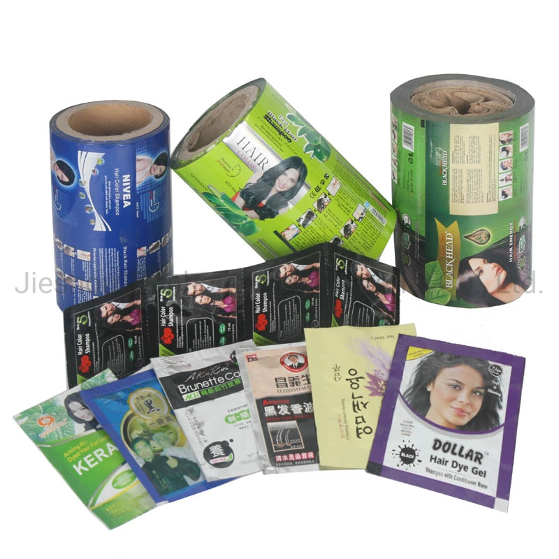 Custom Printed Heat Sealing Shampoo Sachet Plastic Laminated Packing Masking Film Roll