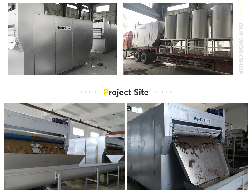 Industrial Wastewater Treatment Equipment Belt Filter Press for Sludge Dewatering