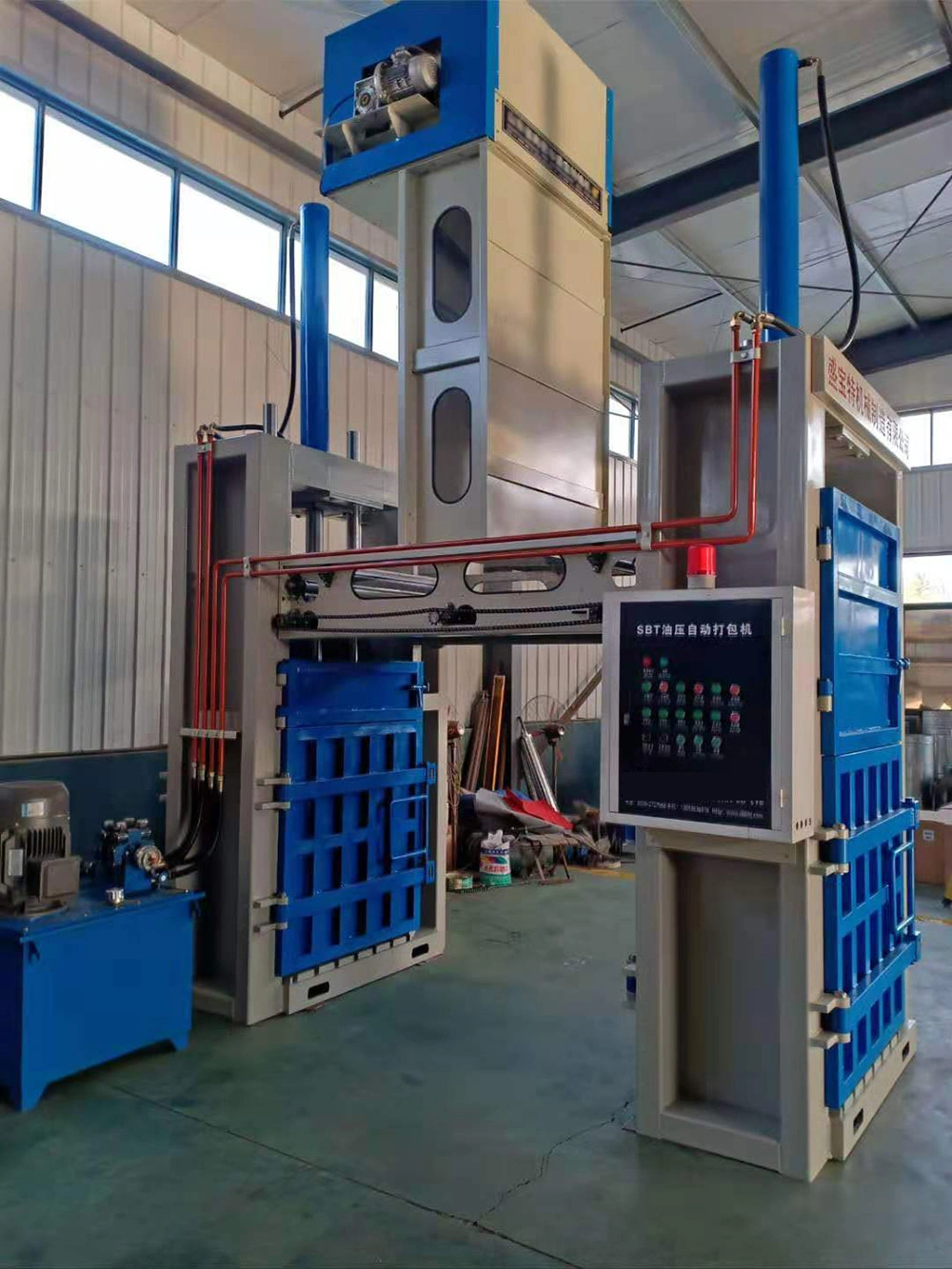 Hydraulic Baling Press Machine / Vertical Cardboard Baler/Cotton Baling Press for Sale