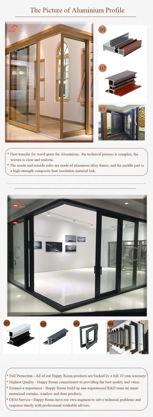 Metal Profile Interior Exterior Aluminium Sliding Door Folding Door with Double Glass