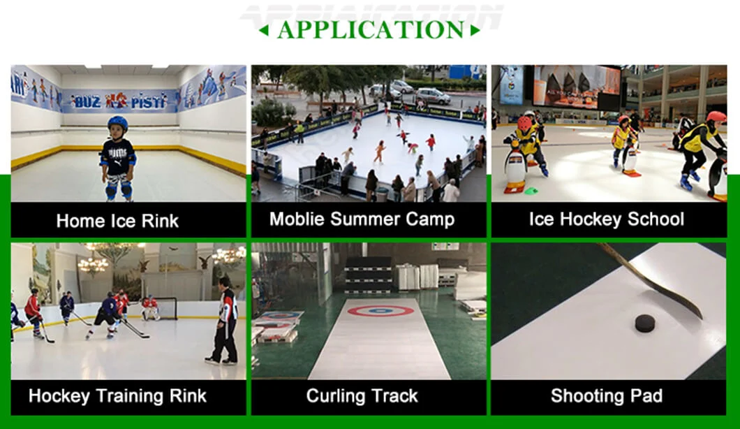 Easy Maintenance Free Curling Games Panels, Curling Lanes or Synthetic Ice Rink Solution, Ice Hockey Floors