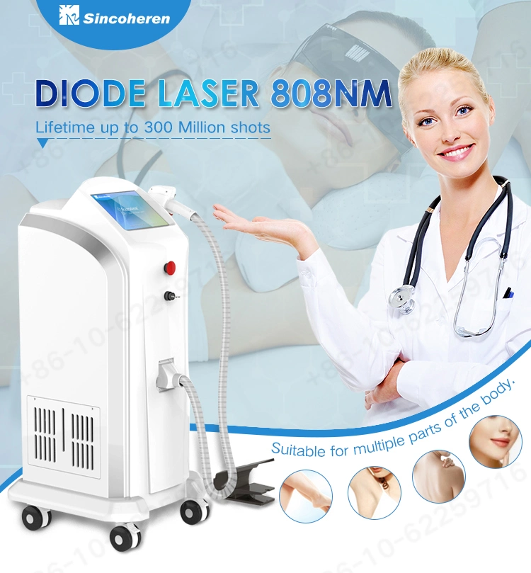 808nm Diode Laser Hair Removal with Permanent Effect Hair Removal