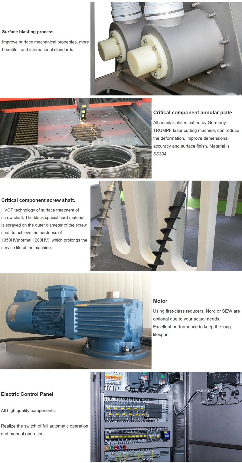 Multi-Disc Industrial Wastewater Screw Press Sludge Dewatering Machine
