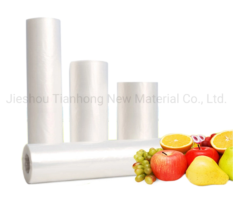 Biodegradable Clear PLA Bag Freshness Protection Flat Plastic Bag for Fruits and Foods on Roll