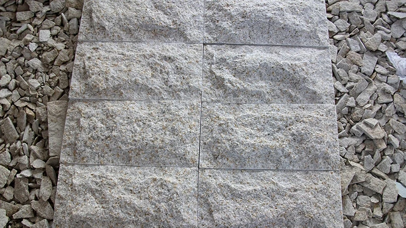 Natural Stone Chinese Cheap G682 Yellow Granite Mushroom/Natural Split Wall Stone for Cladding Tiles