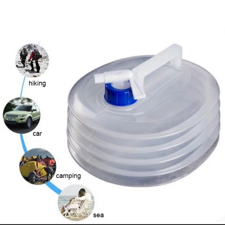 10L Foldable Outdoor Car Water Tank Plastic Bucket Camping Folding Storage Bucket